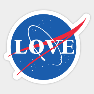 LOVE  - NASA Sticker